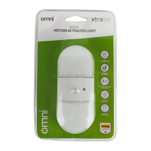 Omni Battery Powered 6 LED Motion Activated Wireless Light