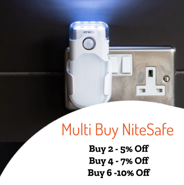 NiteSafe Duo LED Night Light Or Motion Sensor With Torch & Power Failure Light