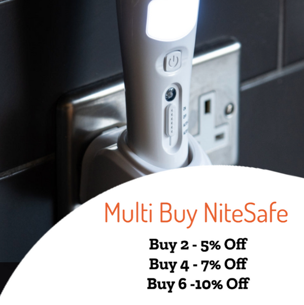 NiteSafe Maxi LED Dusk Till Dawn Night Light With Torch & Power Failure Light