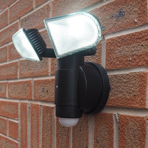NiteSafe Twin Floodlight Motion Activated LED Outdoor Wireless Light