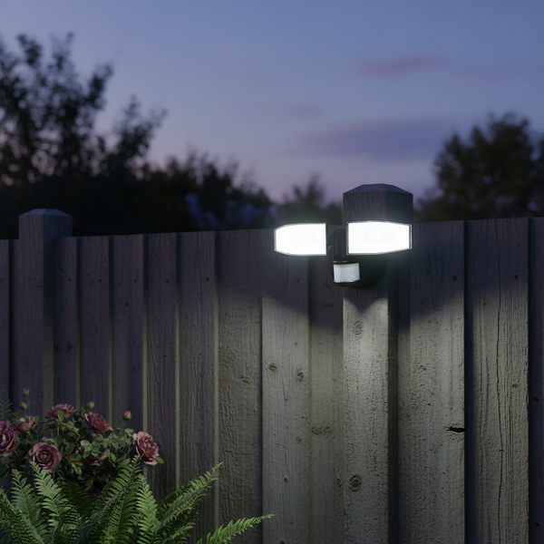 NiteSafe™ X2 Motion Activated Twin Floodlight LED Security Outdoor Light