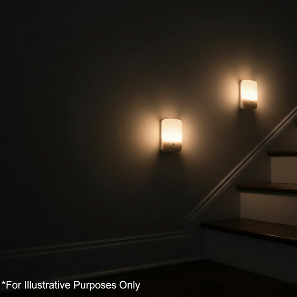 Omni MotionGlo Motion Sensor Wall Mounted Night Lights - TwinPack