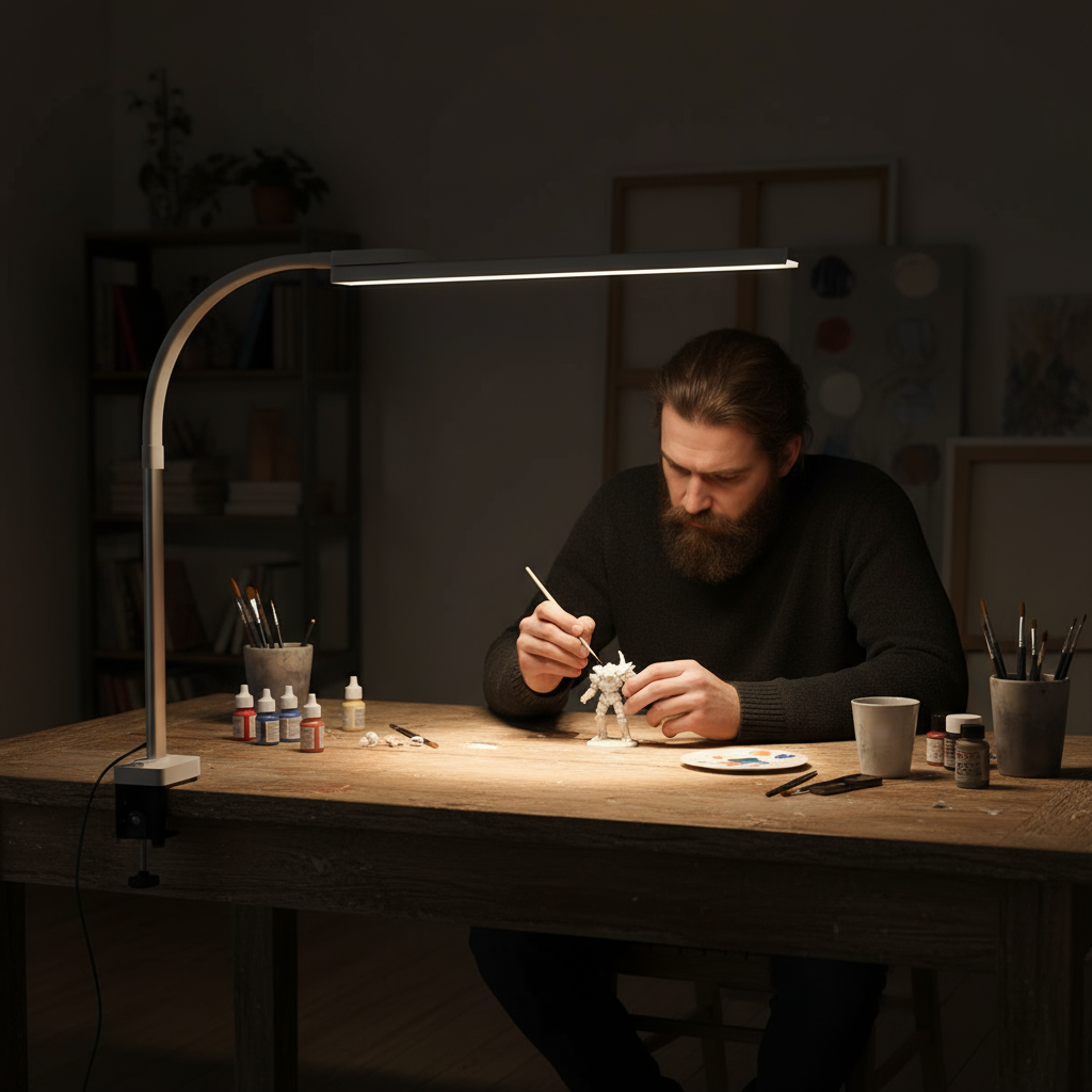 LED　desklight Xtralite 80cm Wide LED Light Desk Lamp For Computer Screens
