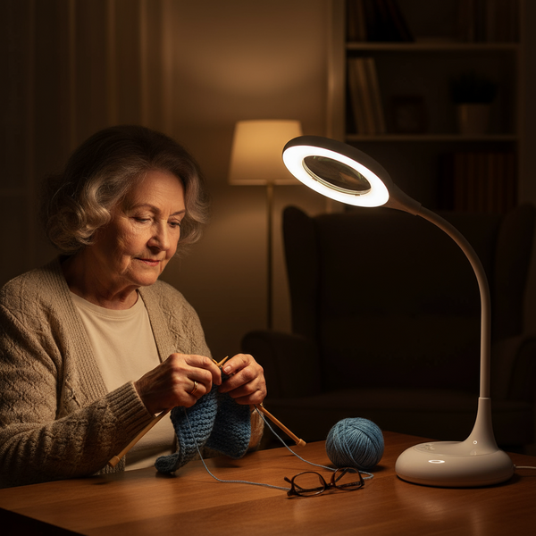 Xtralite LED Desk Lamp With Magnifier