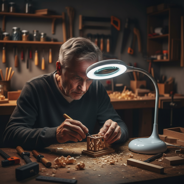 Xtralite LED Desk Lamp With Magnifier