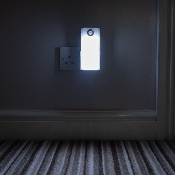 NiteSafe Duo-Lux LED Dual Motion Sensor Night Light With Task Light Torch & Power Failure Light